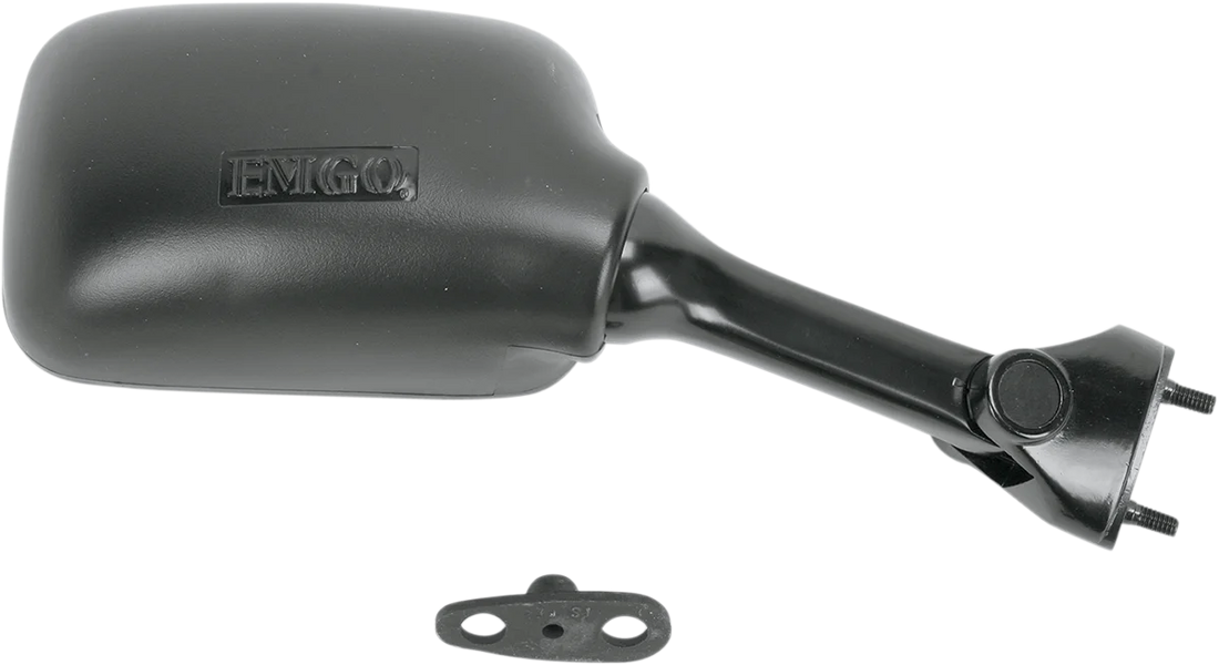 Emgo Mirror - Side View - Rectangle - Black - Right - Side View