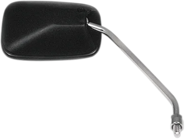 Emgo Mirror - Side View - Rectangle - Black w/Chrome Stem - Left/Right - Main Product View