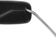 Load image into Gallery viewer, Emgo Mirror - Side View - Rectangle - Black w/Chrome Stem - Left/Right - Main Product View