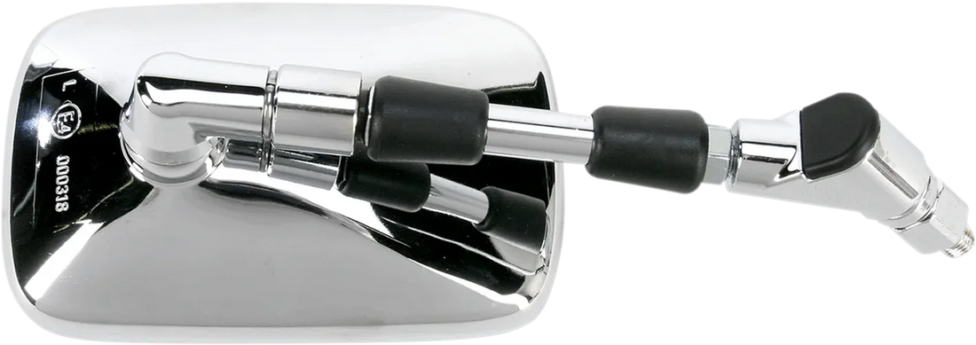 Emgo Mirror - Side View - Rectangle - Chrome - Left 20-55222 - Side View