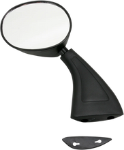 Load image into Gallery viewer, Emgo Mirror - Side View - Round - Black - Left - Main Product View