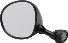 Load image into Gallery viewer, Emgo Mirror - Side View - Round - Black - Left - Main Product View