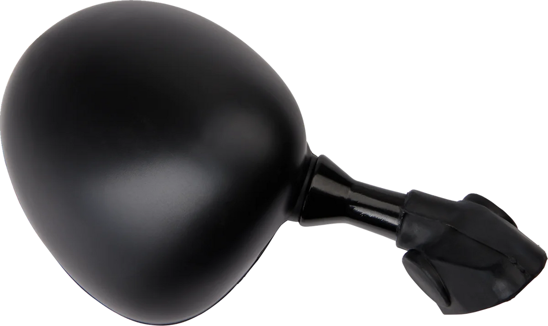 Emgo Mirror - Side View - Round - Black - Left - Side View