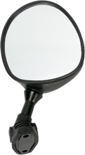 Load image into Gallery viewer, Emgo Mirror - Side View - Round - Black - Left - Back View