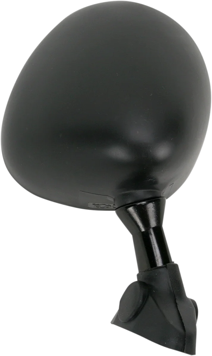 Emgo Mirror - Side View - Round - Black - Left - Installation View
