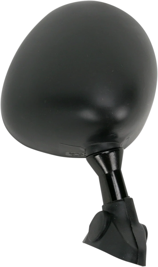 Emgo Mirror - Side View - Round - Black - Left - Installation View