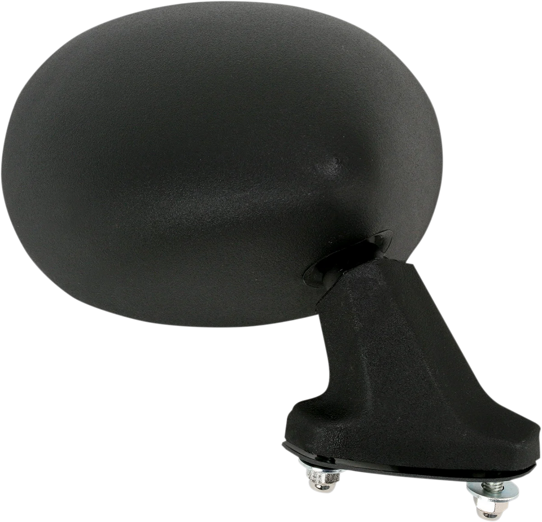 Emgo Mirror - Side View - Round - Black - Right - Side View