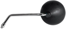Load image into Gallery viewer, Emgo Mirror - Side View - Round - Black w/Chrome Stem - Left - Main Product View