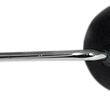 Load image into Gallery viewer, Emgo Mirror - Side View - Round - Black w/Chrome Stem - Left - Main Product View