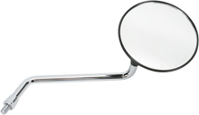 Load image into Gallery viewer, Emgo Mirror - Side View - Round - Black w/Chrome Stem - Right - Main Product View