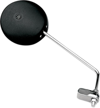 Load image into Gallery viewer, Emgo Mirror - Side View - Round - Black w/Chrome Stem - Right/Left - Main Product View