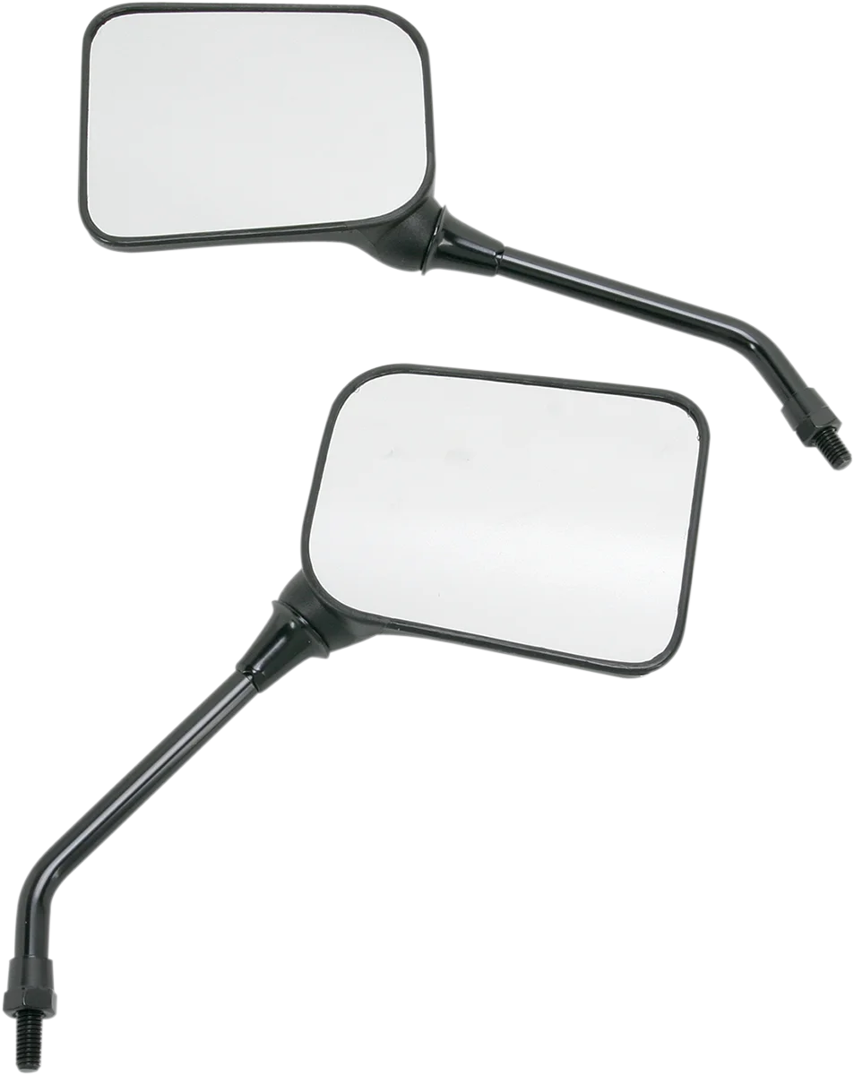 Emgo Mirror - Side View - Universal - Rectangle - Black - Side View