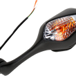 Load image into Gallery viewer, Emgo Mirror - Side View w/Integrated Lighting - Polygon - Black - Left 20-35262 - Main Product View