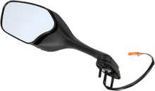 Load image into Gallery viewer, Emgo Mirror - Side View w/Integrated Lighting - Polygon - Black - Left 20-35262 - Side View