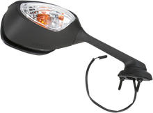 Load image into Gallery viewer, Emgo Mirror - Side View w/Integrated Turn Signals - Oval - Black - Right 20-55261 - Main Product View