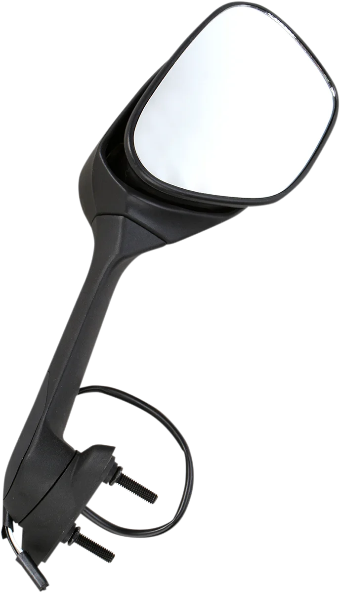 Emgo Mirror - Side View w/Integrated Turn Signals - Oval - Black - Right 20-55261 - Side View