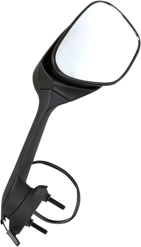 Emgo Mirror - Side View w/Integrated Turn Signals - Oval - Black - Right 20-55261 - Side View