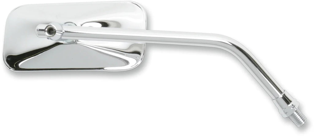 Emgo Mirror - Stamped - Chopper - Side View - Rectangle - M10 x 1.25 (Left Hand) - Chrome - Right - Main Product View