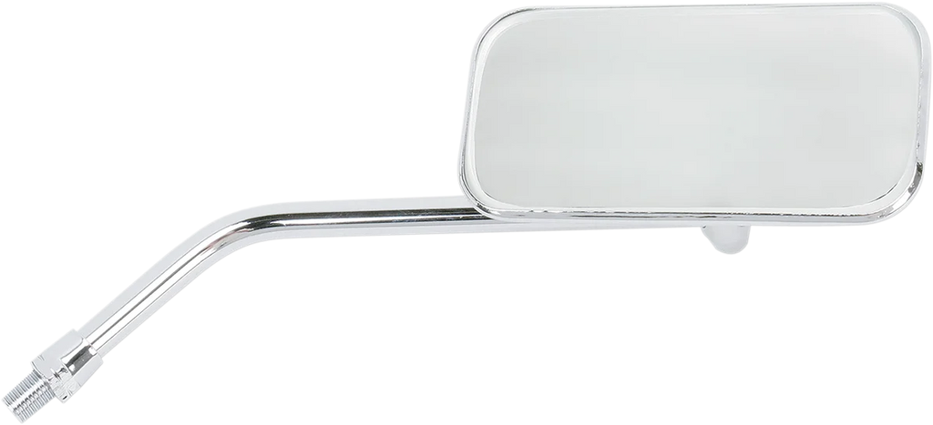 Emgo Mirror - Stamped - Chopper - Side View - Rectangle - M10 x 1.25 (Left Hand) - Chrome - Right - Side View