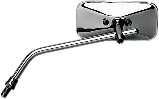 Emgo Mirror - Stamped - Chopper - Side View - Rectangle - M10 x 1.25 - Chrome - Left - Main Product View