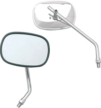 Load image into Gallery viewer, Emgo Mirror - Stamped - Plain - Side View - Rectangle - M10 x 1.25 - Chrome - Left/Right - Main Product View