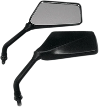 Load image into Gallery viewer, Emgo Mirror - Trimline - Side View - Rectangle - M10 x 1.25 (Left Hand) - Black - Main Product View