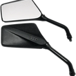 Load image into Gallery viewer, Emgo Mirror - Trimline - Side View - Rectangle - M10 x 1.25 (Left Hand) - Black - Side View