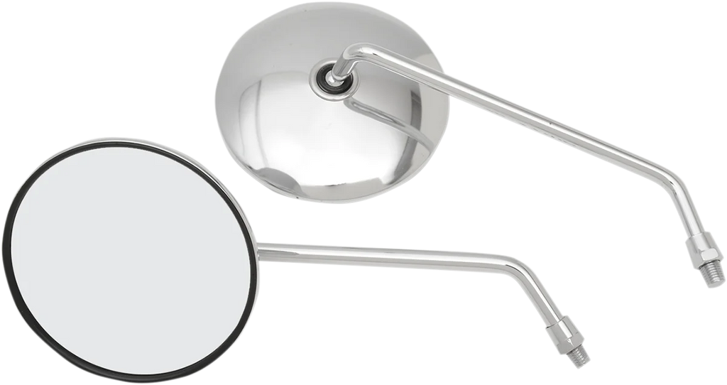 Emgo Mirrors - Classic - OE Replacement - Side View - Round - Chrome - Left/Right 20-37410