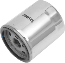 Load image into Gallery viewer, Emgo Oil Filter - Black 10-82430 fits Harley-Davidson - Side View