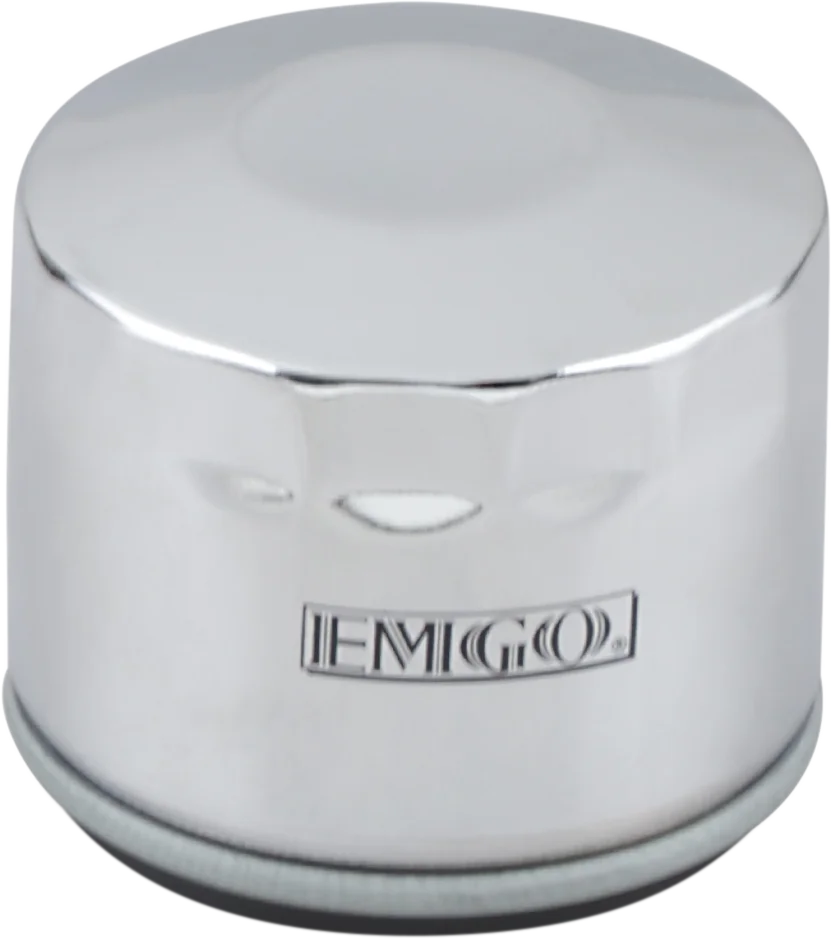 Emgo Oil Filter - Chrome 10-07800 fits Harley-Davidson - Main Product View