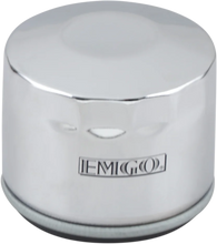 Load image into Gallery viewer, Emgo Oil Filter - Chrome 10-07800 fits Harley-Davidson - Main Product View