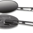 Load image into Gallery viewer, Emgo Oval Mirror - Billet - Long Stem - Side View