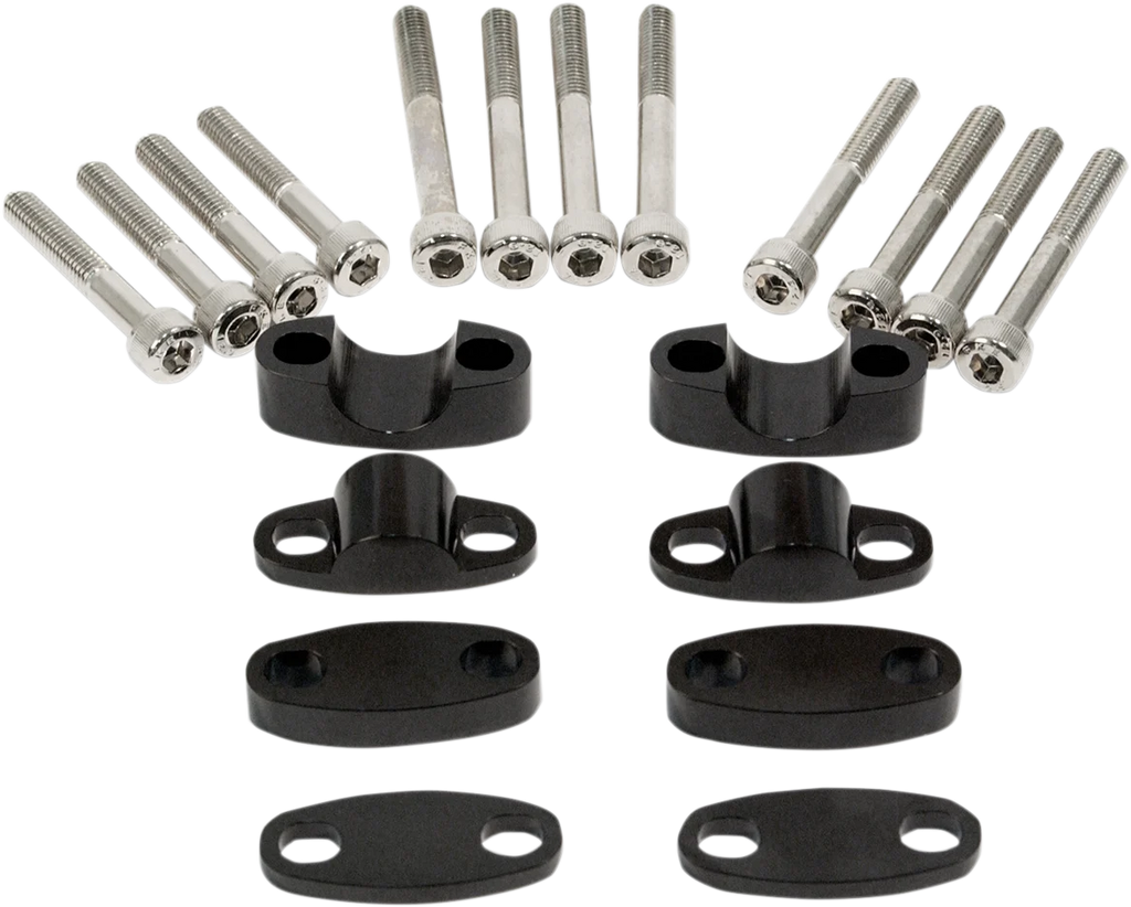 Emgo Riser Kit - 7/8" - Black 23-09371 - Main Product View