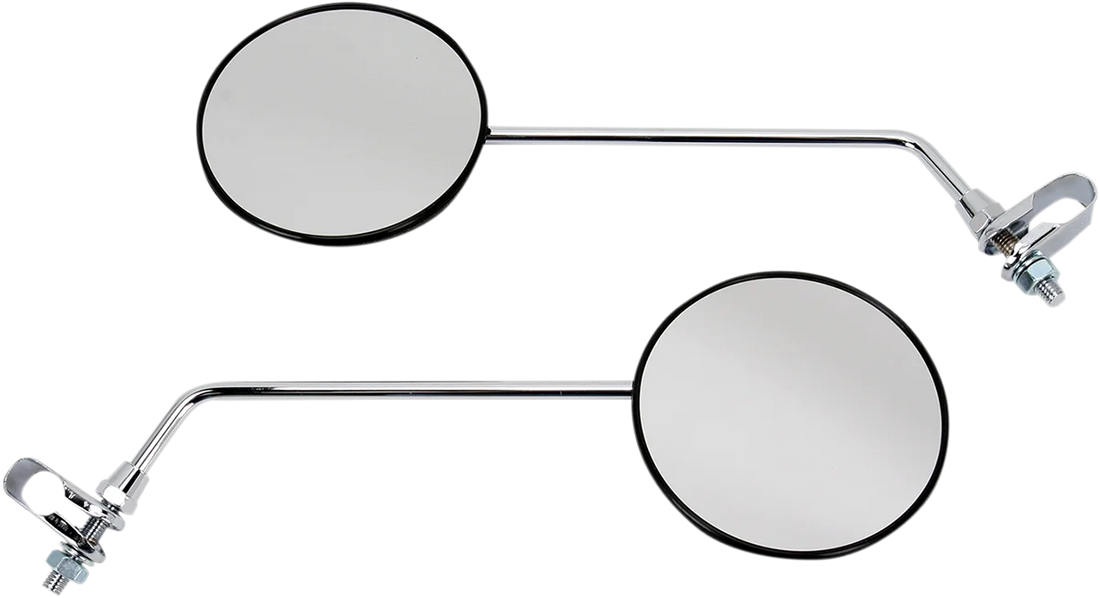 Emgo Round Mirror - Side View