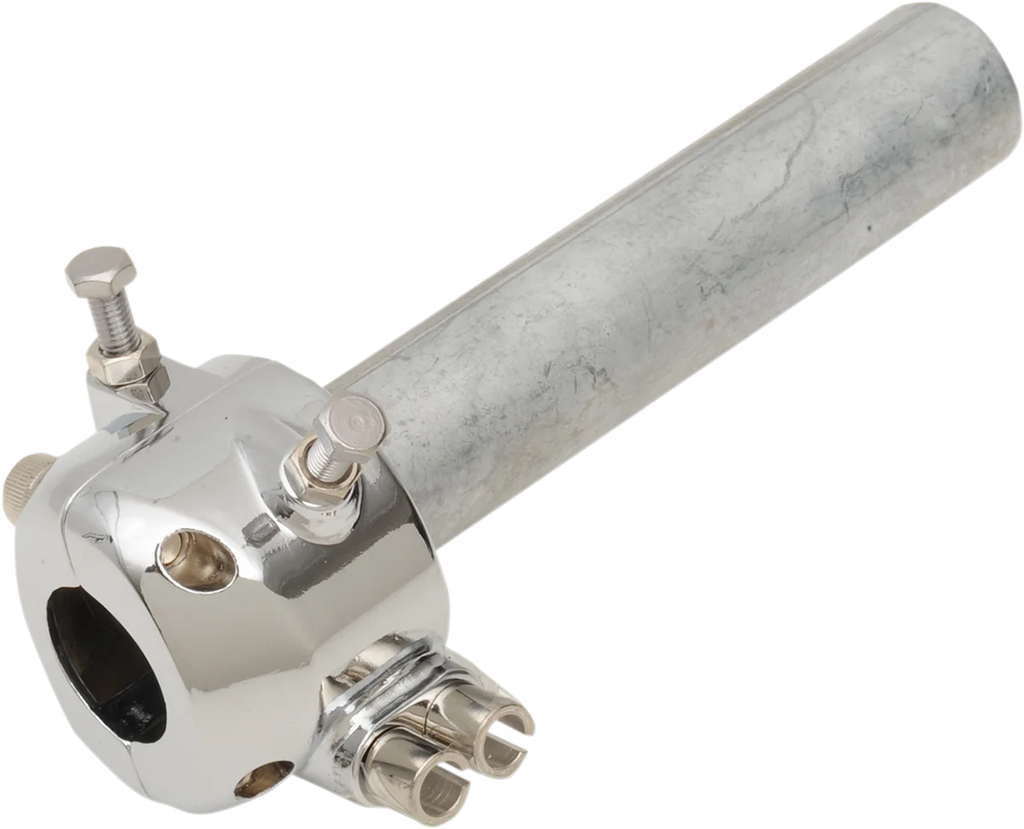 Emgo Throttle - Dual Cable - 7/8" - Chrome 44-29474 - Main Product View