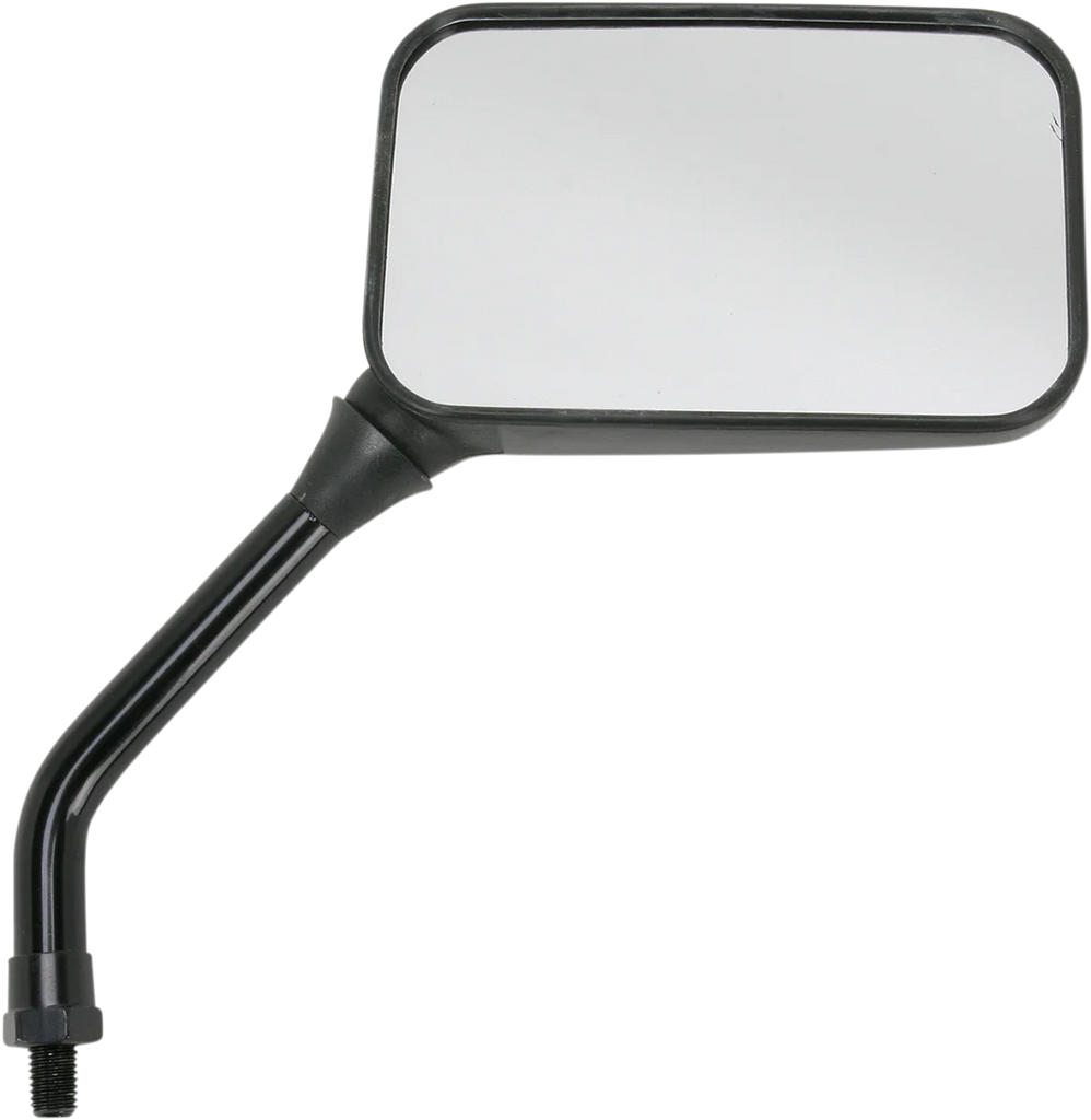 Emgo Universal GP Mirror - 10 mm - Short Stem - Side View