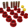 Load image into Gallery viewer, Energy Suspension 00-04 Ford Excursion 4WD / 99-04 F250/F350 4WD Red Front Leaf Spring Bushing Set - Main Product View