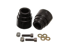 Load image into Gallery viewer, Energy Suspension 00-04 Ford Excursion 4WD Black Front Axle Bump Stop Set - Side View