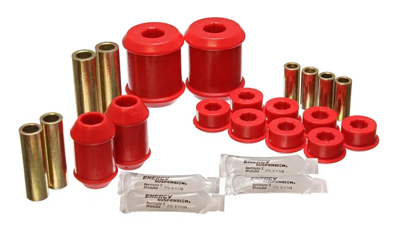 Energy Suspension 00-04 Mitsubishi Eclipse FWD Red Rear Control Arm Bushing Set - Main Product View