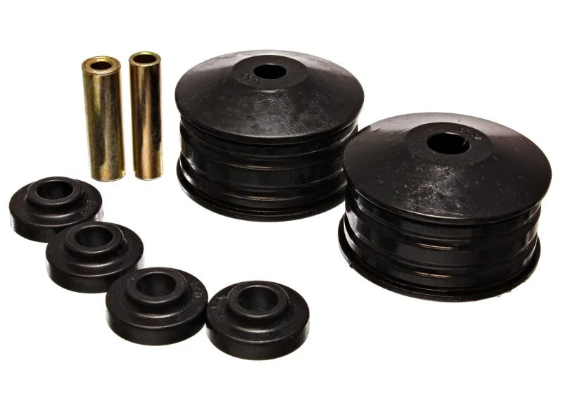 Energy Suspension 00-04 Mitsubishi Eclipse FWD (V6 engine only) Black Motor Mount Inserts (2 Torque - Side View