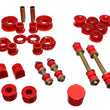 Load image into Gallery viewer, Energy Suspension 00-05 Dodge Neon FWD Red Hyper-flex Master Bushing Set - Main Product View