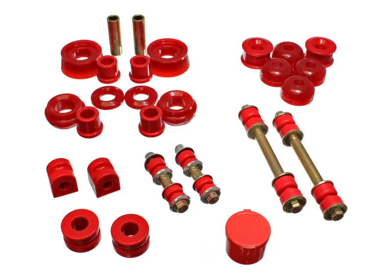 Energy Suspension 00-05 Dodge Neon FWD Red Hyper-flex Master Bushing Set - Main Product View