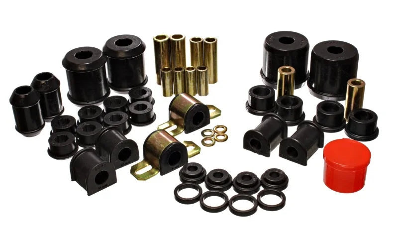 Energy Suspension 00-1/01 Mitsubishi Eclipse FWD Black Hyper-flex Master Bushing Set - Main Product View
