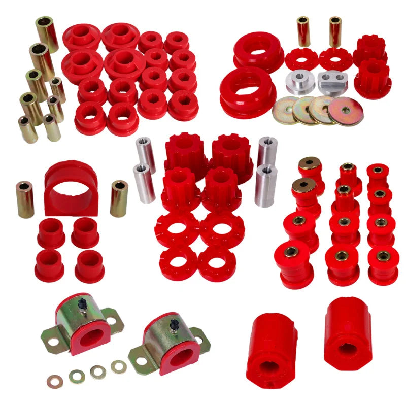 Energy Suspension 01-05 Lexus IS300 Hyper-Flex Master Bushing Set - Red - Side View