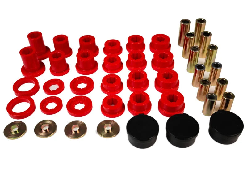 Energy Suspension 01-05 Lexus IS300 Rear Control Arm Bushing Set - Red - Side View