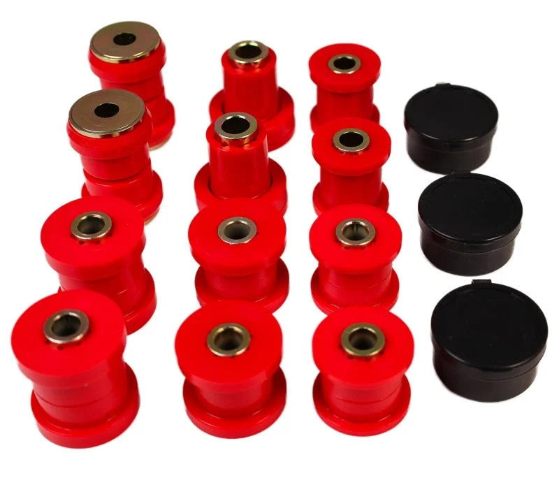 Energy Suspension 01-05 Lexus IS300 Rear Control Arm Bushing Set - Red - Back View