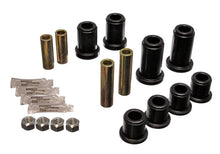 Load image into Gallery viewer, Energy Suspension 01-06 GM Silverado C2500 HD 2WD/K2500 HD 4WD Blk Front End Control Arm Bushing Set - Side View