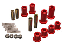 Load image into Gallery viewer, Energy Suspension 01-06 GM Silverado C2500 HD 2WD/K2500 HD 4WD Red Front End Control Arm Bushing Set - Main Product View