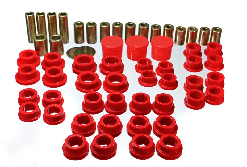 Energy Suspension 02-09 350Z / 03-07 Infiniti G35 Coupe Red Rear Control Arm Bushing Set - Main Product View