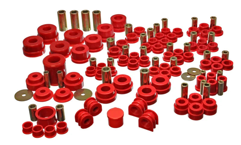 Energy Suspension 02-09 Nissan 350Z / 03-07 Infiniti G35 Coupe Red Hyper-Flex Master Bushing Set - Main Product View